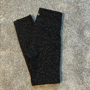 Lululemon Invigorate Black Patterned Leggings